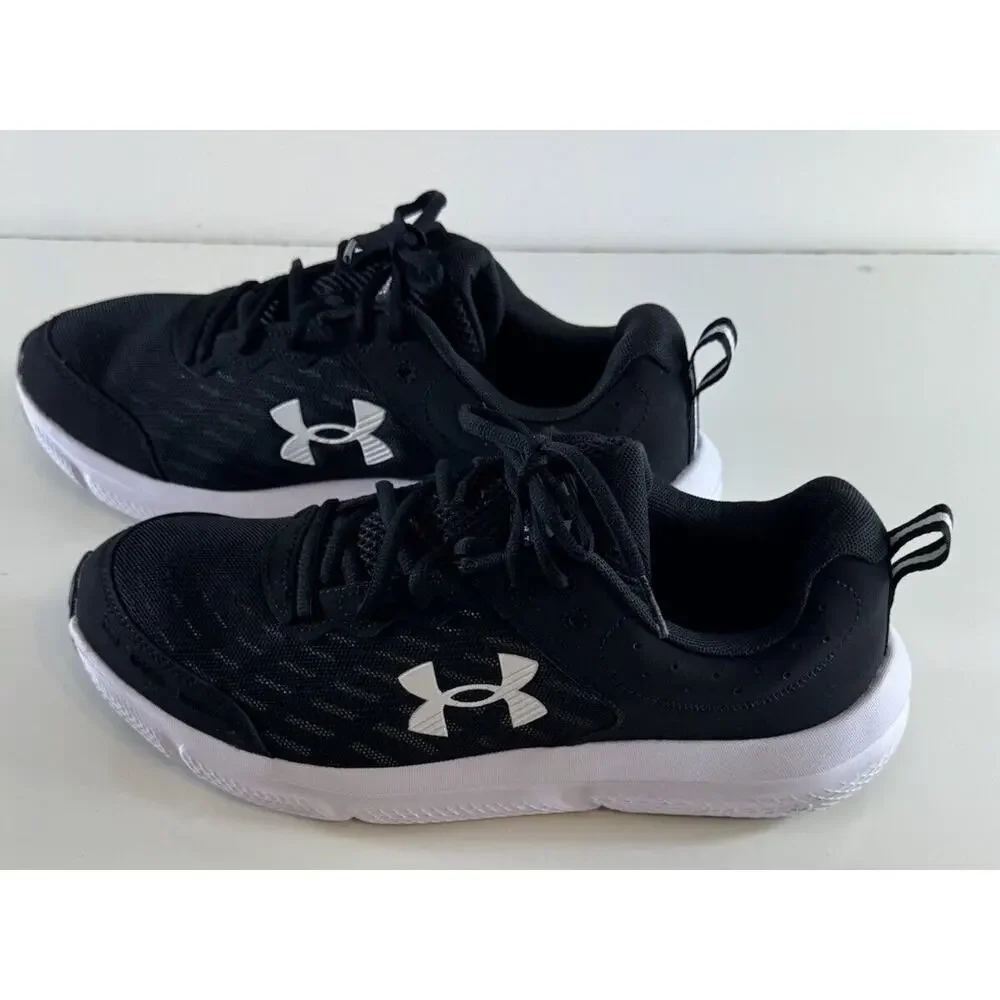 Under Armour Charged Assert 10 Running Sneakers, Black & White, Sz: 10.5, 71-04 - Picture 12 of 16